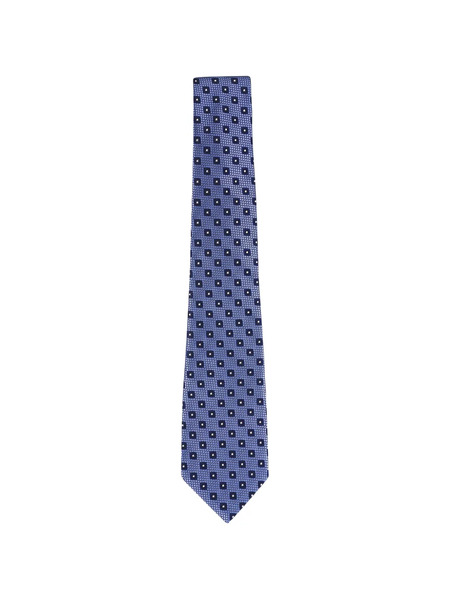  Zegna Geometric-pattern Tie - Purple 