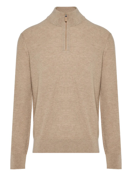  Zegna Half-zip Sweater - Neutrals 
