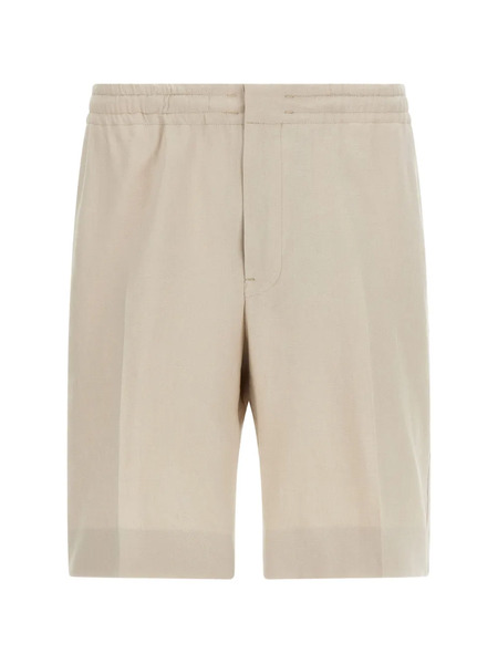  Zegna Linen Bermuda Shorts - Neutrals 