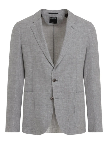  Zegna Linen Blazer - Grey 
