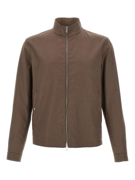  Zegna Linen Oasis Jacket - Brown 