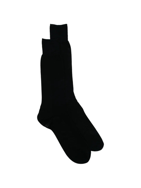  Zegna Logo-print Socks - Black 