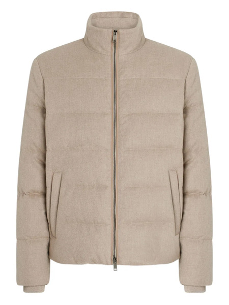  Zegna Oasi Quilted Cashmere Jacket - Neutrals 