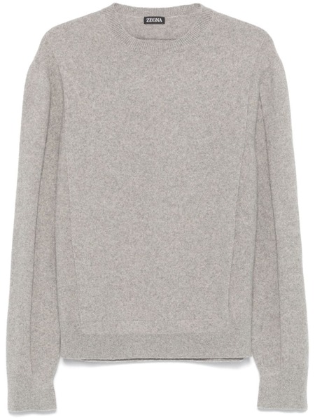  Zegna Panelled-design Sweater - Grey 