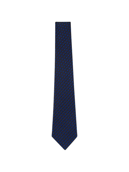  Zegna Patterned Tie - Blue 