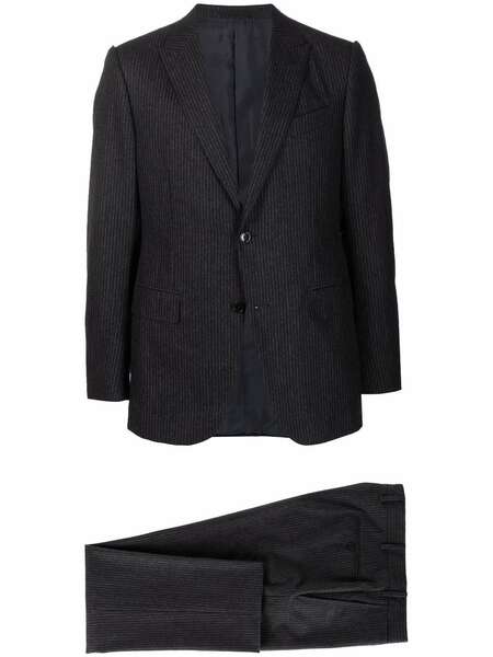  Zegna Pinstriped Two-piece Suit - Grey 
