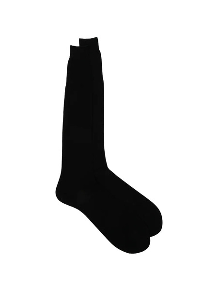  Zegna Plain Socks - Black 