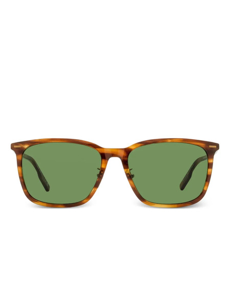  Zegna Rectangular-frame Sunglasses - Brown 