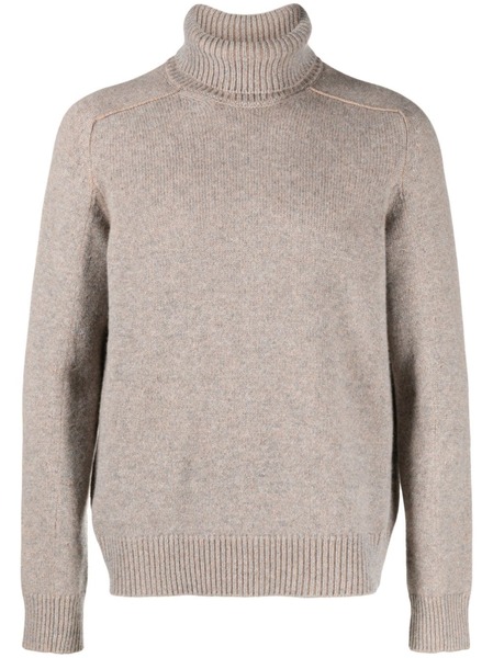  Zegna Roll-neck Cashmere Jumper - Neutrals 