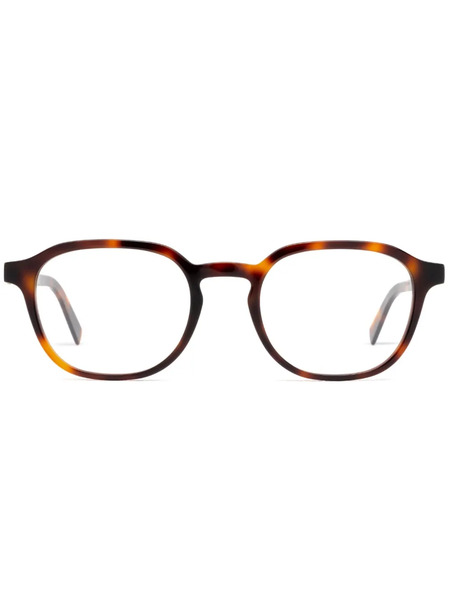  Zegna Round-frame Glasses - Brown 