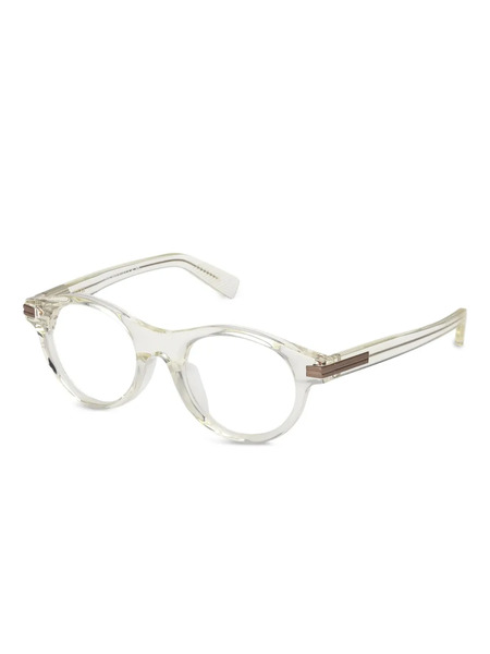  Zegna Round-frame Glasses - Neutrals 