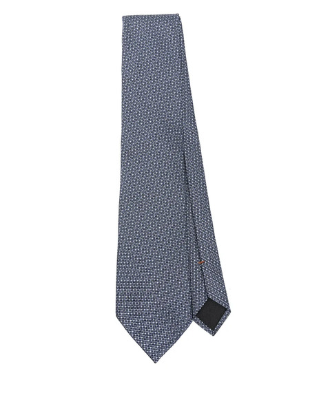  Zegna Silk Tie - Blue 