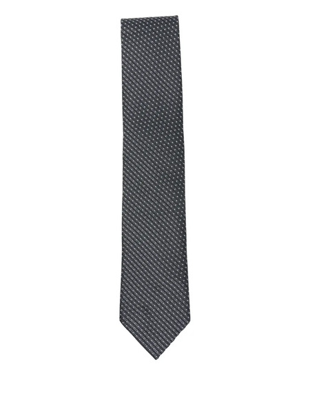  Zegna Silk Tie - Grey 