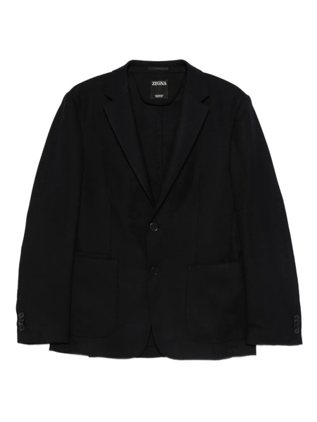  Zegna Single-breasted Blazer - Black 