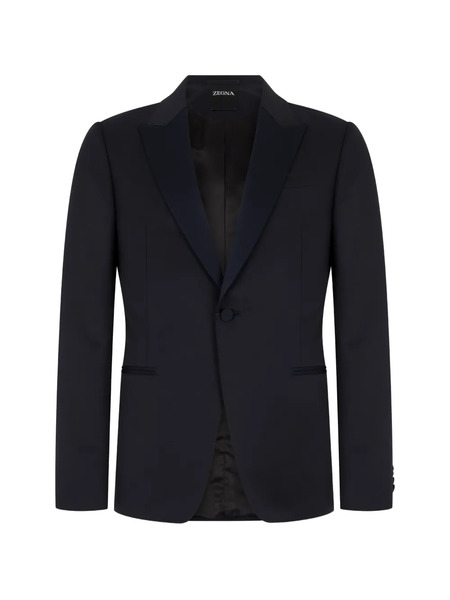  Zegna Single-breasted Blazer - Blue 