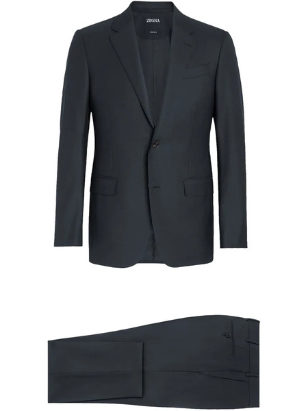  Zegna Single Breasted Suit - Blue 