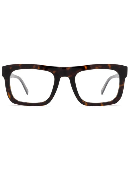  Zegna Square-frame Glasses - Brown 