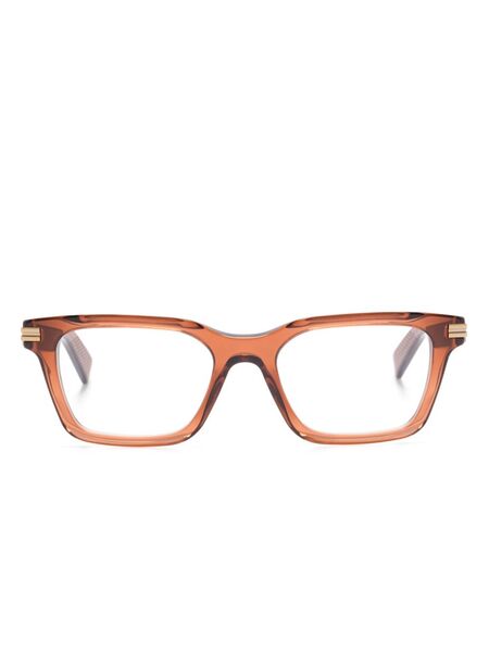  Zegna Square-frame Glasses - Brown 