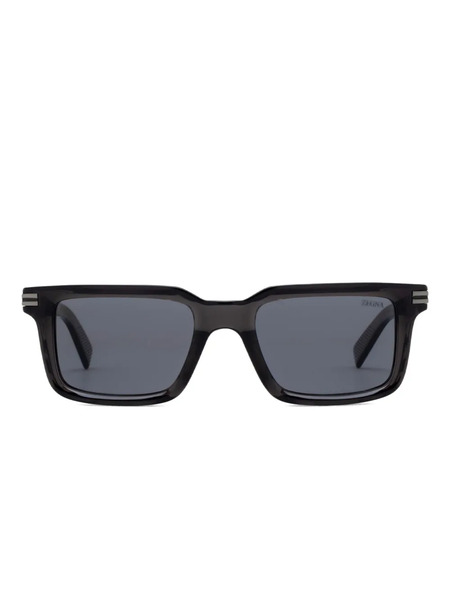  Zegna Square-frame Sunglasses - Black 