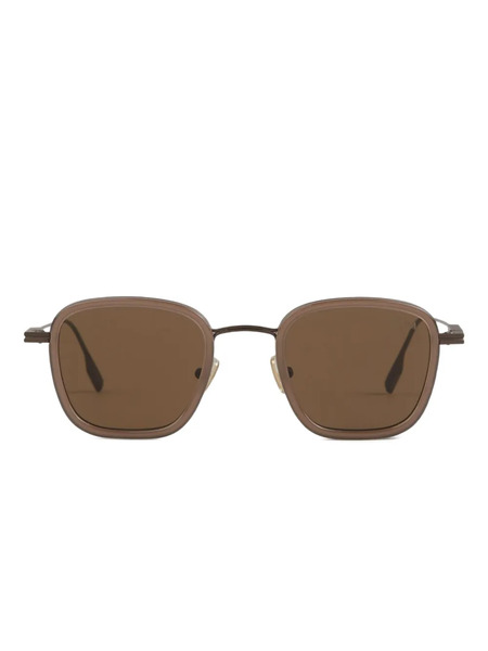  Zegna Square-frame Sunglasses - Brown 