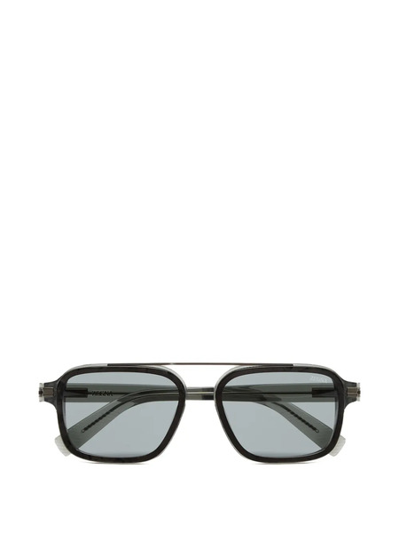  Zegna Square-frame Sunglasses - Grey 