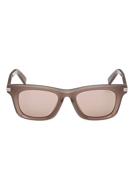  Zegna Square-frame Sunglasses - Neutrals 
