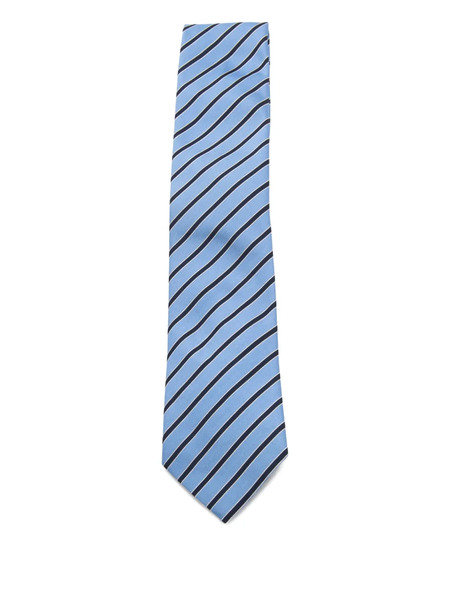  Zegna Striped Tie - Blue 