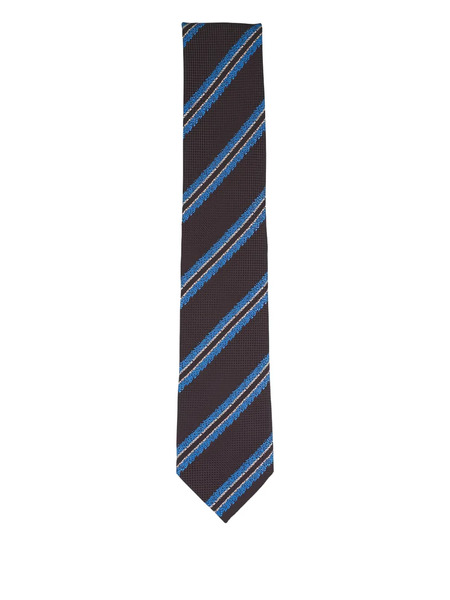  Zegna Striped Tie - Brown 