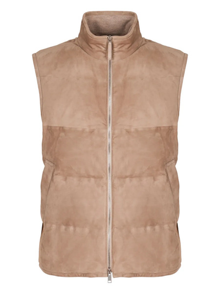  Zegna Suede Gilet - Neutrals 