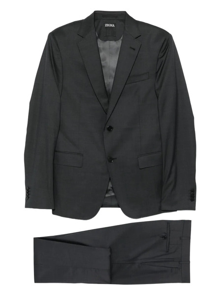  Zegna Three-button Suit - Grey 