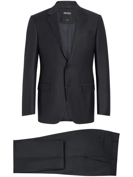  Zegna Trofeo Single-breasted Wool Suit - Blue 