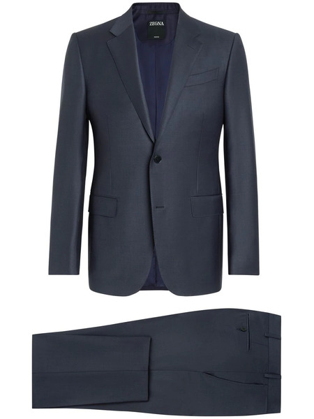  Zegna Trofeo Single-breasted Wool Suit - Blue 