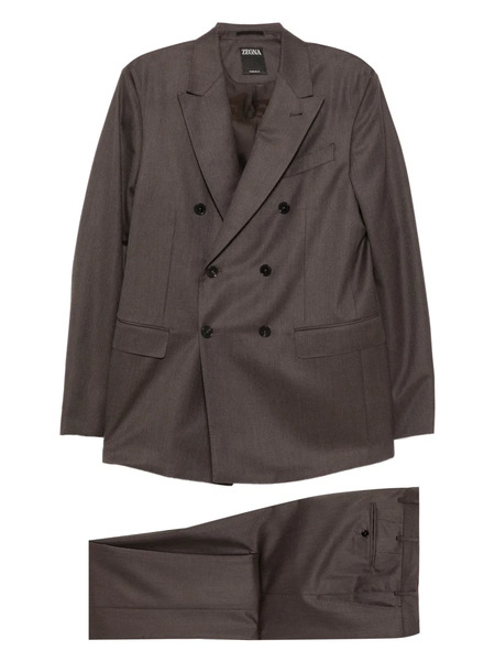 Zegna Wool Suit - Brown 