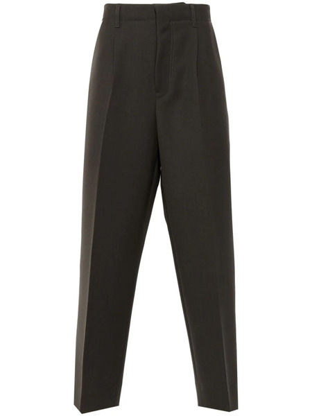  Zegna Wool Tapered Pants - Brown 