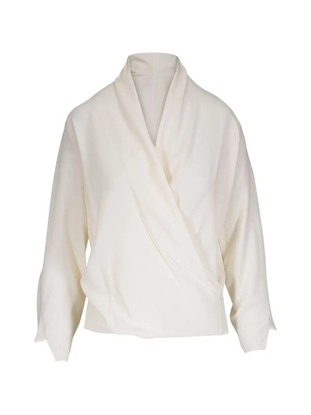  Zero + Maria Cornejo Draped Blouse - Neutrals 