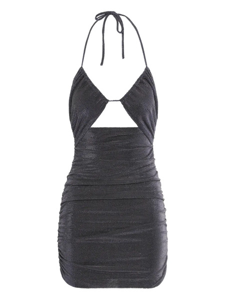  Zeynep Arcay Cut-out Mini Dress - Blue 