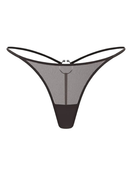  Zhilyova Dune Ring-hardware Sheer Thong - Brown 