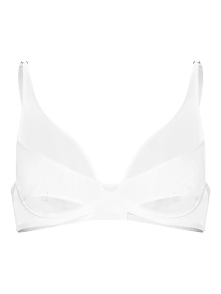  Zhilyova Mesh Panelled Bra - White 