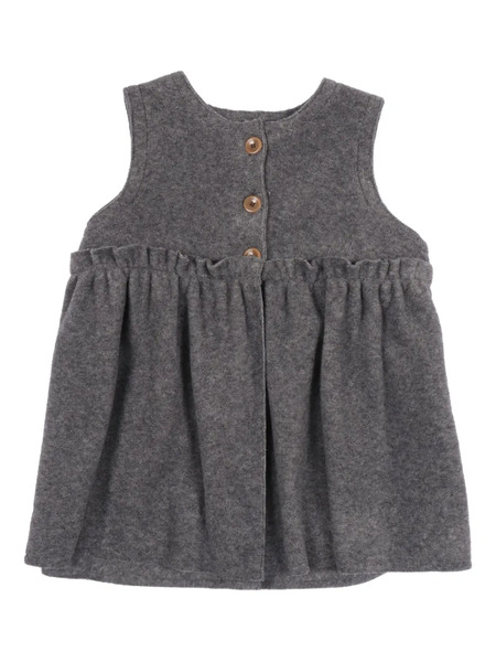  Zhoe & Tobiah Buttoned Ruffled Gilet - Grey 