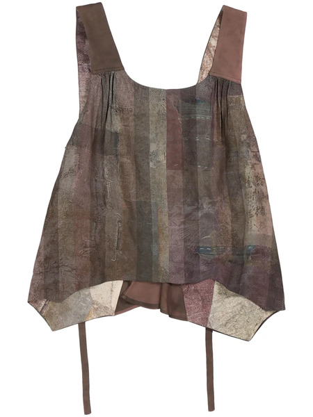  Ziggy Chen Collaged Graphic-print Top - Green 