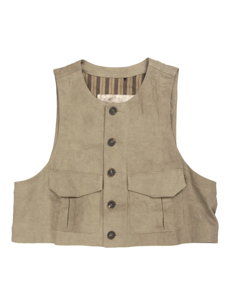  Ziggy Chen Cropped Waistcoat - Neutrals 