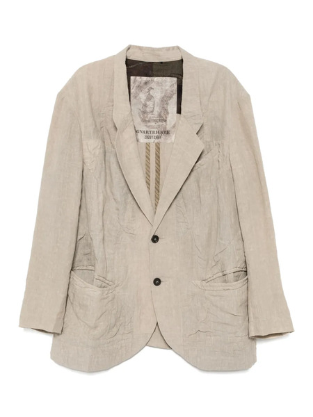  Ziggy Chen Linen Blazer - Neutrals 