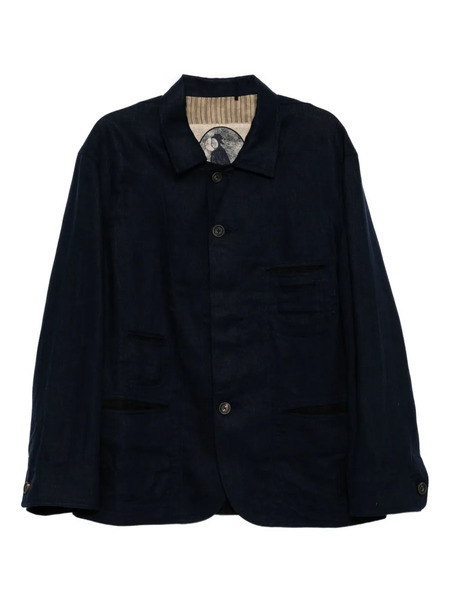  Ziggy Chen Linen Jacket - Blue 