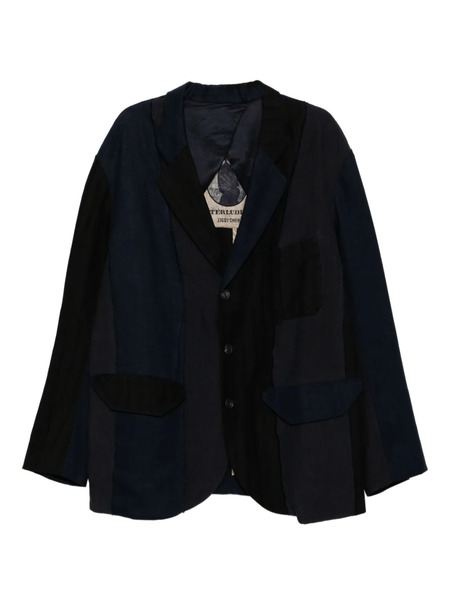  Ziggy Chen Patchwork Blazer - Blue 
