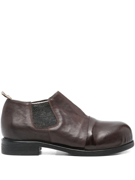  Ziggy Chen Pull-tab Panelled Boots - Brown 