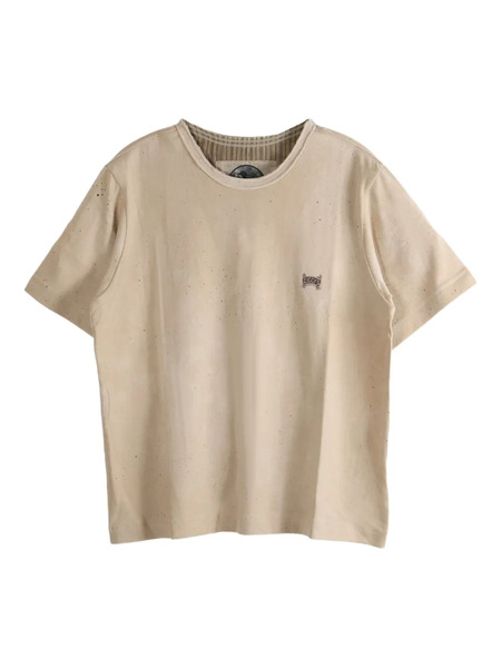  Ziggy Chen Speckled Cotton T-shirt - Neutrals 