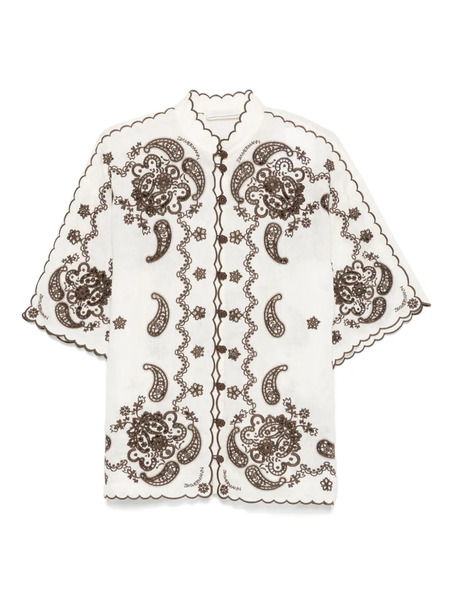  Zimmermann Ascension Shirt - Neutrals 