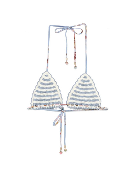  Zimmermann Awaken Crochet Bikini Top - White 