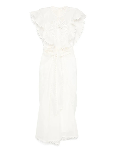  Zimmermann Balance Waterfall Dress - White 
