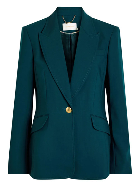  Zimmermann Button-up Fitted Jacket - Green 